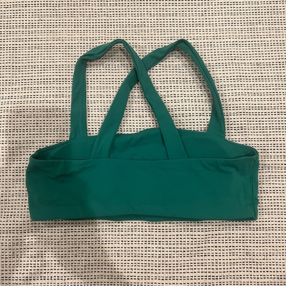 Aerie Offline Green Cross Bralette - Picture 4 of 11